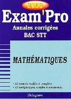  Achetez le livre d'occasion Mathématique Bac STT : Annales corrigées 2003 sur Livrenpoche.com 