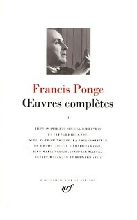  Achetez le livre d'occasion Oeuvres complètes Tome I de Francis Ponge sur Livrenpoche.com 
