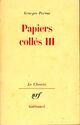  Achetez le livre d'occasion Papiers collés Tome III de Georges Perros sur Livrenpoche.com 