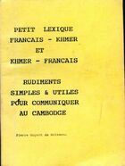  Achetez le livre d'occasion Petit lexique français-khmer / khmer/français sur Livrenpoche.com 
