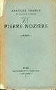  Achetez le livre d'occasion Pierre Nozière de Anatole France sur Livrenpoche.com 