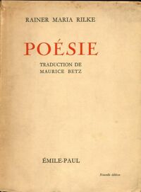  Achetez le livre d'occasion Poésie de Rainer Maria Rilke sur Livrenpoche.com 