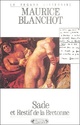  Achetez le livre d'occasion Sade et Restif de la Bretonne de Maurice Blanchot sur Livrenpoche.com 