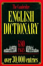  Achetez le livre d'occasion The Cambridge English dictionary sur Livrenpoche.com 