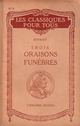  Achetez le livre d'occasion Trois oraisons funèbres de Jacques-Bénigne Bossuet sur Livrenpoche.com 